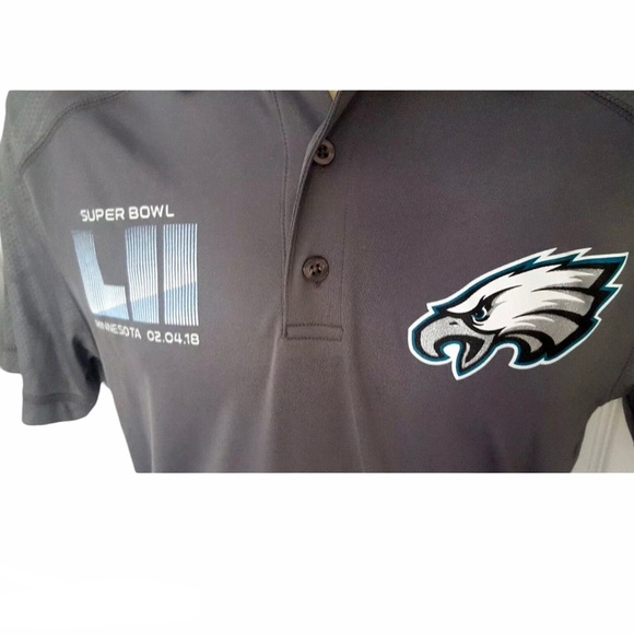 PHILADELPHIA EAGLES Mens Polo Shirt Super Bowl Champions TX3 Cool Small - Picture 3 of 4